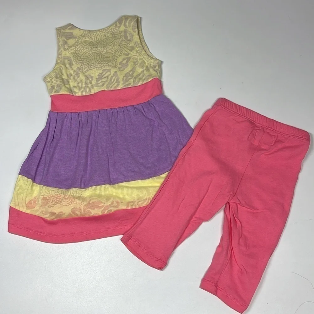 NEW Matching Mommy & Me Dress (girl’s dress) Lilac Sleeveless Dress w Leggings - Picture 4 of 7